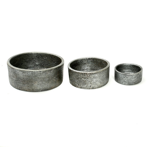 The Burned Cylinder Dish - Grey - SET3