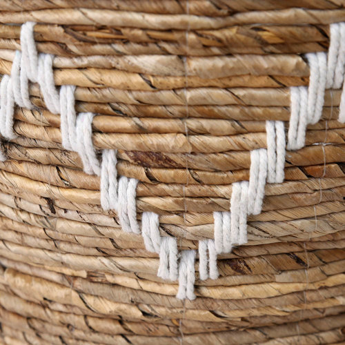 The Banana Stitched Baskets - Natural White - Large