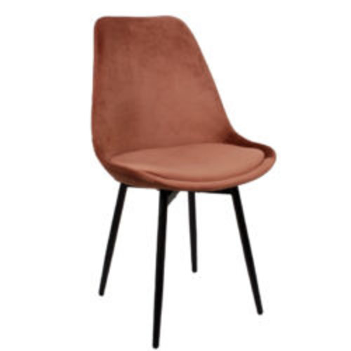 Leaf - Velvet Stoel - Koper - set van 2 Leaf - Velvet Stoel - Koper - set van 2