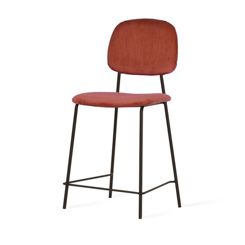 Olivine Lissabon rib barkruk - 65 cm hoog - Oudroze Olivine Lissabon rib barkruk - 65 cm hoog - Oudroze