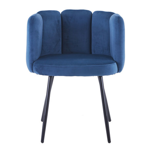 High Vijf Stoel - Oceaanblauw - Velvet High Vijf Stoel - Oceaanblauw - Velvet