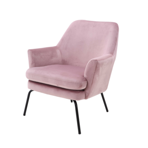 Jez Fauteuil - Velvet - Groen, Roze, Blauw & Grijs