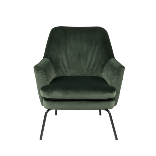 Jez Fauteuil - Velvet - Groen, Roze, Blauw & Grijs