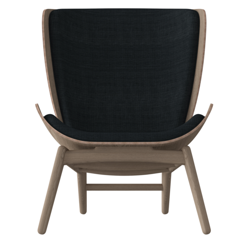 The Reader Fauteuil - Hout en Bekleed - Zwart, Grijs, Groen en Koper