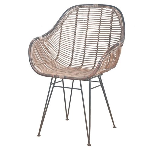 Horizon Rattan Stoel met Armleuningen - Rotan - set van 2 Horizon Rattan Stoel met Armleuningen - Rotan - set van 2