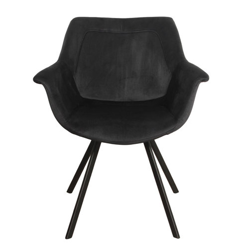 Ray Arm Stoel - Zwart (set van 2)