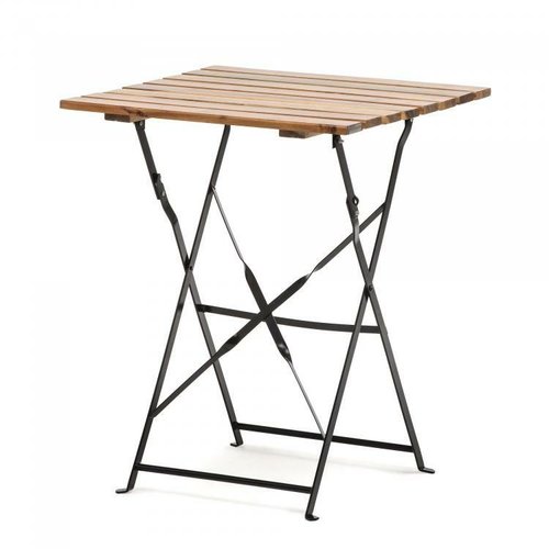 Klaptafel Bistro - Staal - Acaciahout Klaptafel Bistro - Staal - Acaciahout