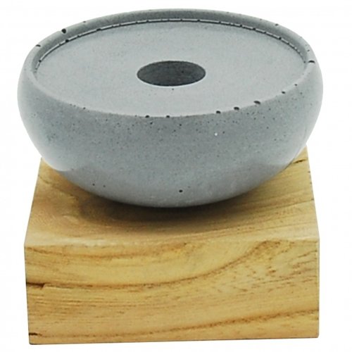 IDbeton Bharry-Kaarsenhouder industrieel-Beton/hout IDbeton Bharry-Kaarsenhouder industrieel-Beton/hout