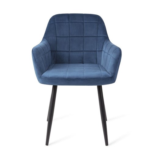 Urban Lifestyle Madison Velours Eetkamerstoel Blauw Urban Lifestyle Madison Velours Eetkamerstoel Blauw