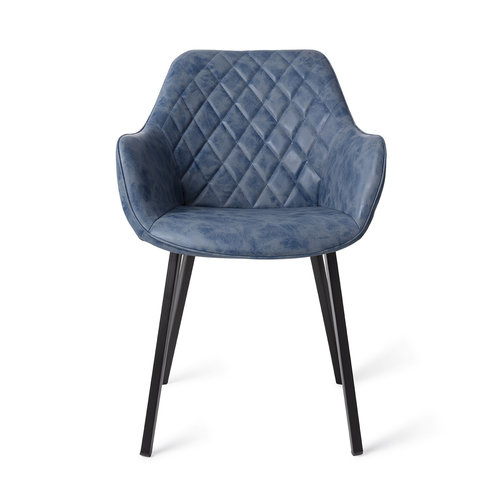 Urban Lifestyle Boston - Vegan Leer - Eetkamerstoel - Indigo Urban Lifestyle Boston - Vegan Leer - Eetkamerstoel - Indigo