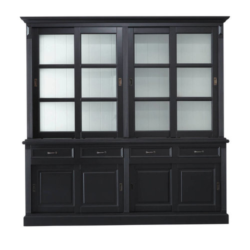 HSM Collection Buffetkast Provence - 220 cm - zwart/wit HSM Collection Buffetkast Provence - 220 cm - zwart/wit