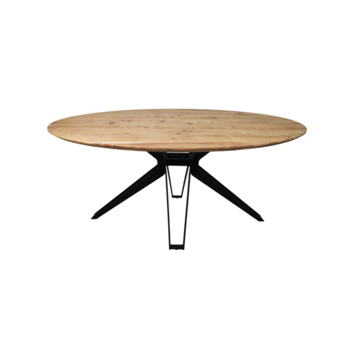 HSM Collection Eettafel Zurich ovaal - 220x110x77 - Veneto tafelpoten - Acaciahout/metaal HSM Collection Eettafel Zurich ovaal - 220x110x77 - Veneto tafelpoten - Acaciahout/metaal