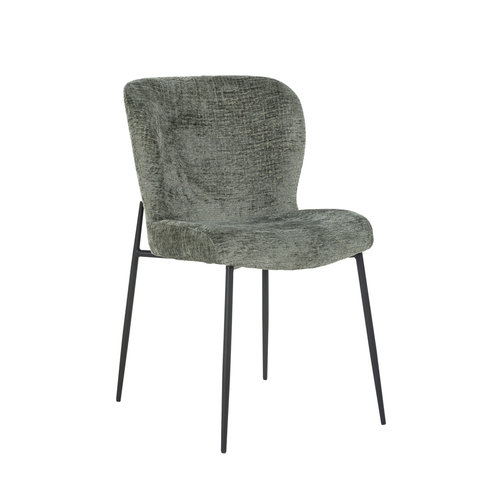 Stoelen Eetkamerstoel - Darby - Thyme Fusion / Black Stoelen Eetkamerstoel - Darby - Thyme Fusion / Black
