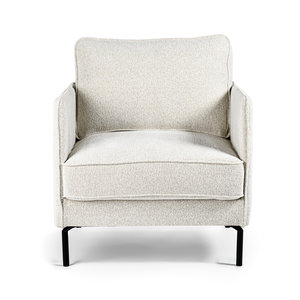 Meubol Fauteuil - Velvet -  Naturel