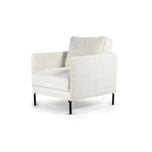 Meubol Fauteuil - Velvet -  Naturel