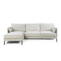 Bankstel - 3,5 zits - Naturel - Longchair Links