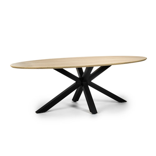 Meubols Eettafel - Ovaal - White Wash Meubols Eettafel - Ovaal - White Wash