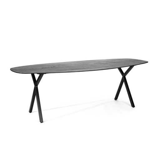 Meubols Eettafel - Zwart - Mango - Ovaal - 240x110 Meubols Eettafel - Zwart - Mango - Ovaal - 240x110