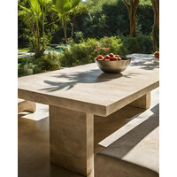 Tuintafel - Travertin - Maatwerk - Luz