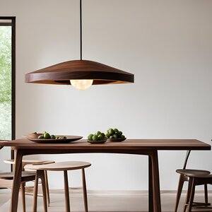 Maatwerk - Notenhout - Hanglamp - Copy