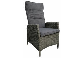 Verstelbare tuinstoel Kos | Ash Grey | Wicker