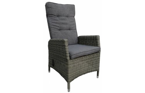 Verstelbare tuinstoel Kos | Ash Grey | Wicker