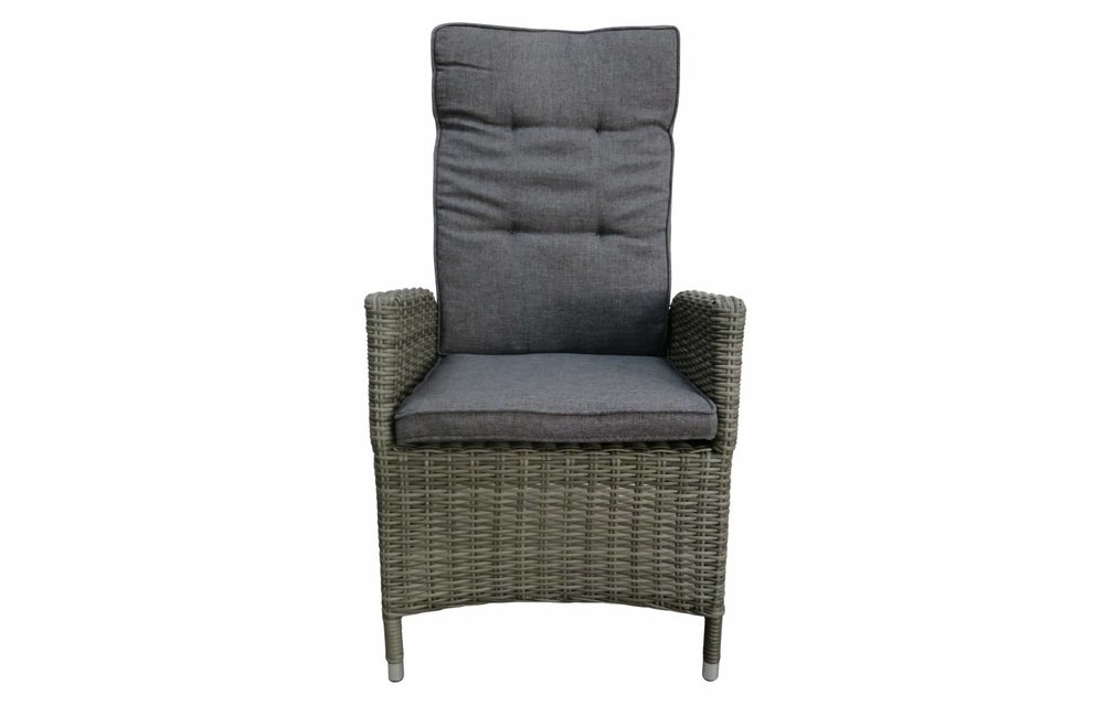 Verstelbare tuinstoel Kos | Ash Grey | Wicker