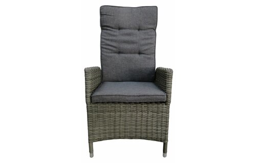 Verstelbare tuinstoel Kos | Ash Grey | Wicker