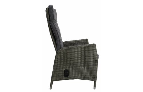 Verstelbare tuinstoel Kos | Ash Grey | Wicker