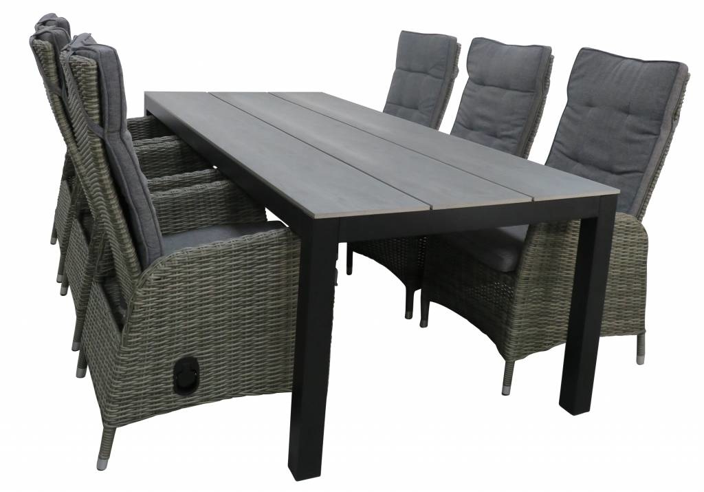 Verstelbare tuinstoel Kos | Ash Grey | Wicker