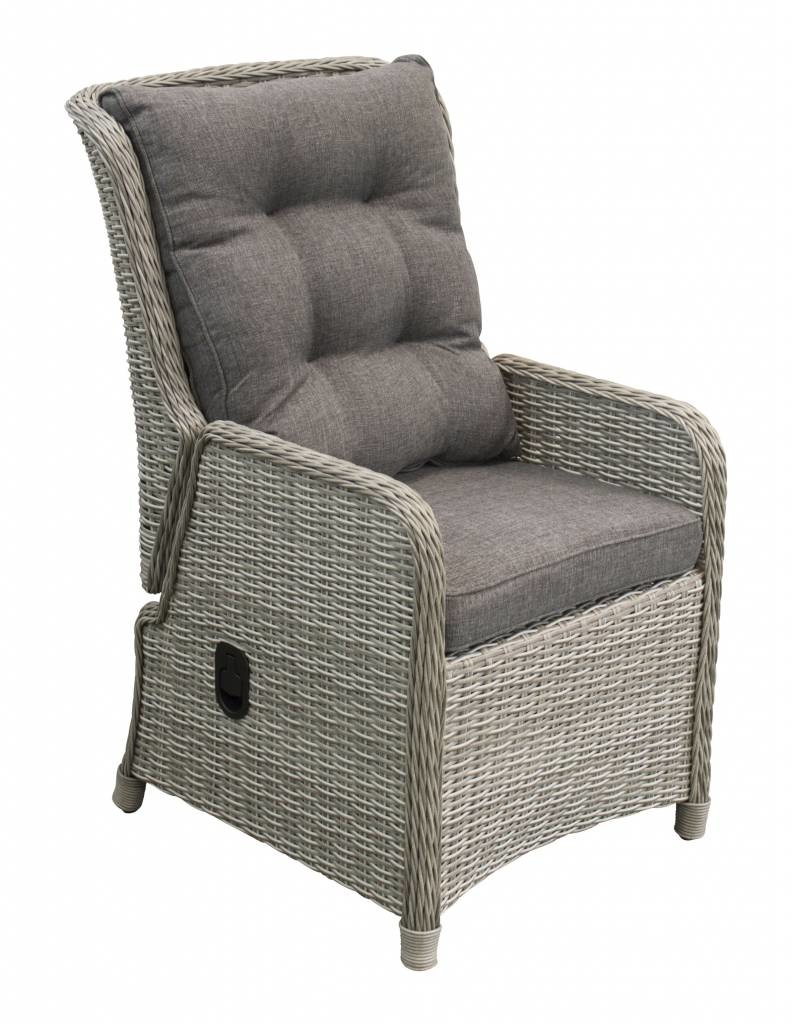 Verstelbare tuinstoel Dublin | Mystic Grey | Wicker