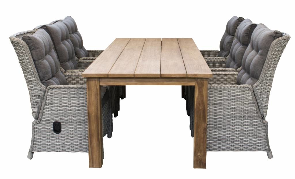 Verstelbare tuinstoel Dublin | Mystic Grey | Wicker