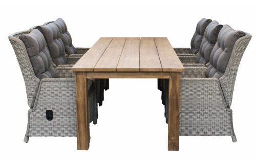 Verstelbare tuinstoel Dublin | Mystic Grey | Wicker