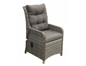 Verstelbare tuinstoel Dublin | Ash Grey | Wicker