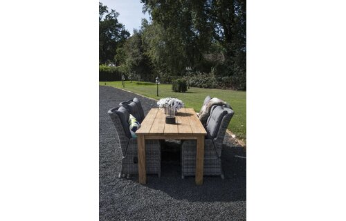 Verstelbare tuinstoel Dublin | Ash Grey | Wicker