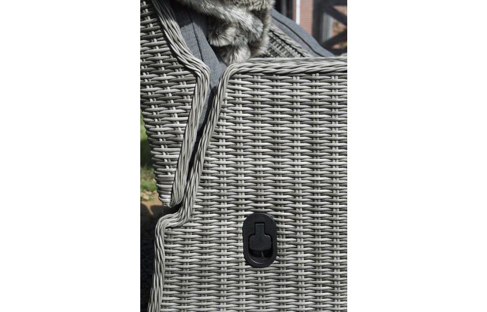 Verstelbare tuinstoel Dublin | Ash Grey | Wicker