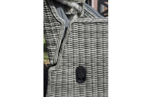 Verstelbare tuinstoel Dublin | Ash Grey | Wicker