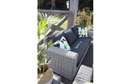 Loungeset King | Mystic Grey | Rond Wicker