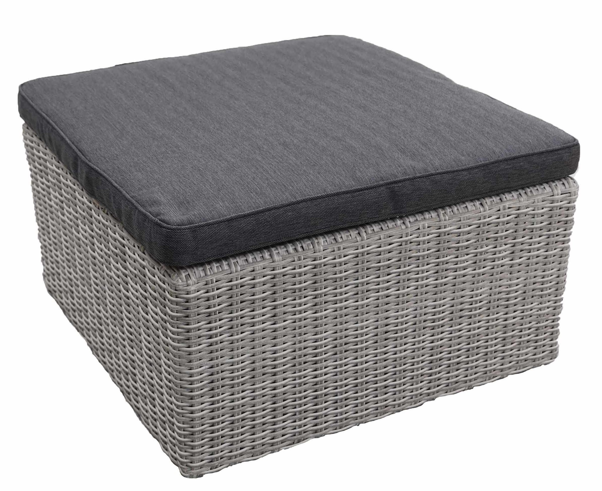 Hocker Dublin 73x73cm | Mystic Grey | Wicker