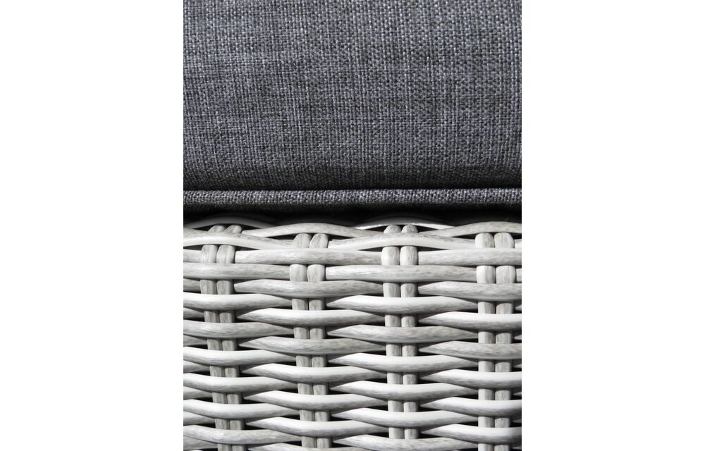 Hocker Dublin 73x73cm | Mystic Grey | Wicker