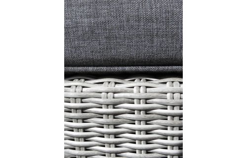 Hocker Dublin 73x73cm | Mystic Grey | Wicker