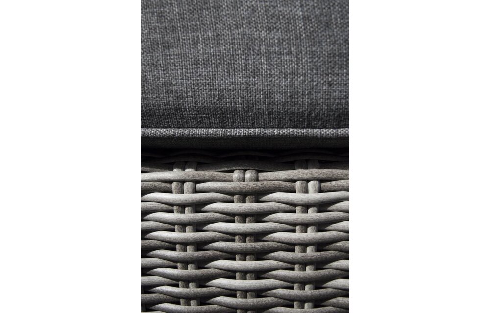 Hocker Dublin 73x73cm | Ash Grey | Wicker