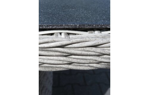 Tuintafel Dublin 180x100cm | Mystic Grey | Keramiek & Wicker