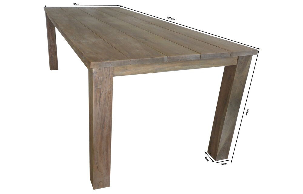 Tuintafel Ayra 180x100cm | Teakhout