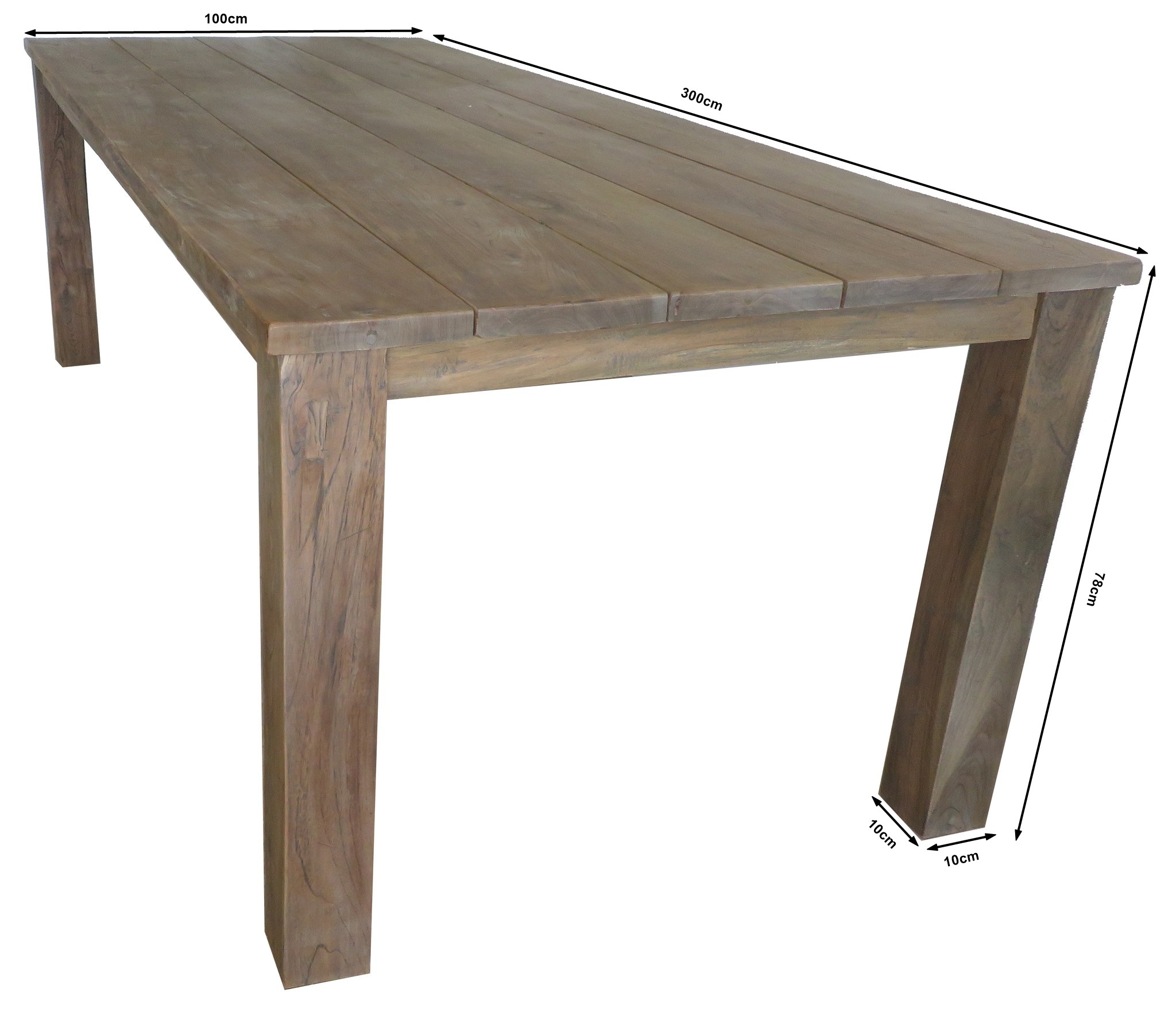 Tuintafel Ayra 300x100cm | Teakhout