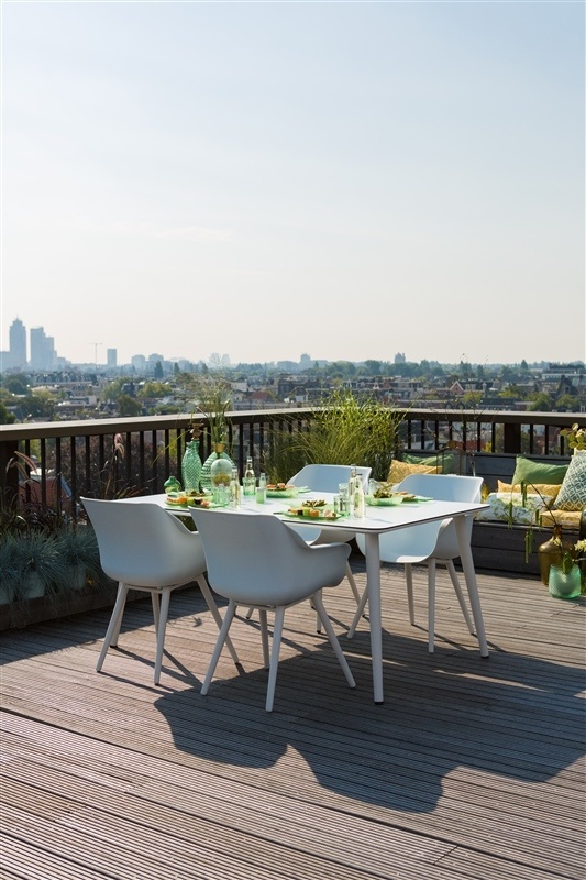 Tuintafel Sophie Studio 170x90cm | White | Aluminium | Hartman