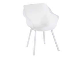 Dining tuinstoel Sophie Element | Royal White | Aluminium | Hartman