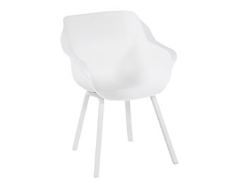 Dining tuinstoel Sophie Element | Royal White | Aluminium | Hartman