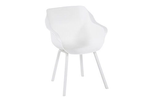 Dining tuinstoel Sophie Element | Royal White | Aluminium | Hartman
