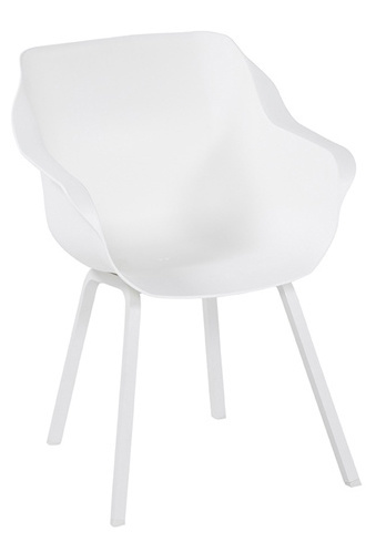 Dining tuinstoel Sophie Element | Royal White | Aluminium | Hartman